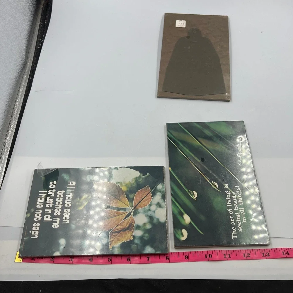 Vintage Abbey Press Nature Photography Wall Plaques Lot 3 Thoreau Inspirational